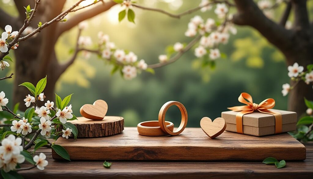 découvrez l'origine et la signification des noces de bois, une tradition symbolique célébrant l'amour durable et la force du mariage.