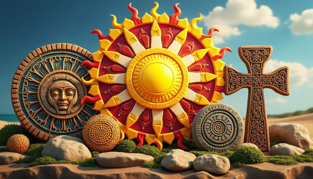 découvrez les symboles du soleil et leur signification à travers différentes cultures, et explorez l'importance universelle de cet astre lumineux dans les traditions du monde.