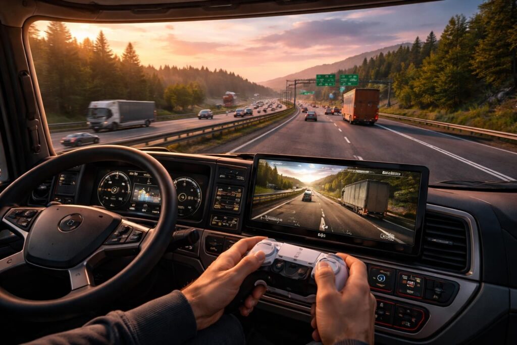 découvrez l'expérience de conduite d'ets 2 sur ps5 : graphismes, performances et sensations de jeu optimisées sur la nouvelle console de sony.
