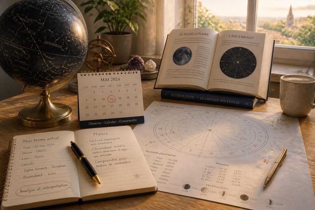 découvrez comment déterminer votre signe lunaire et votre ascendant facilement grâce à nos explications claires et à des méthodes simples pour mieux comprendre votre personnalité astrologique.
